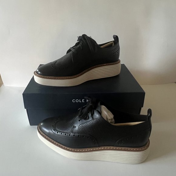 A BRAND NEW Cole Haan Women’s Original Grand Platform Wingtip Oxford - Picture 5 of 5